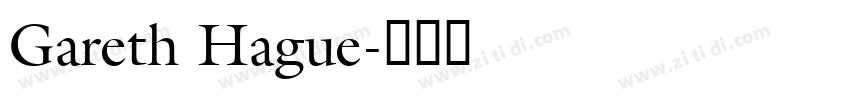 Gareth Hague字体转换